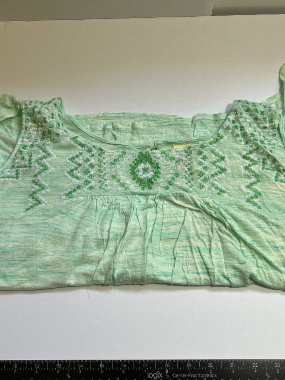 Faded Glory Light Green Sleeveless Blouse W 22-24